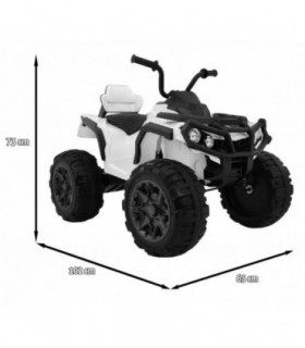 Quad électrique 12V Monster Blanc  - Pack Luxe