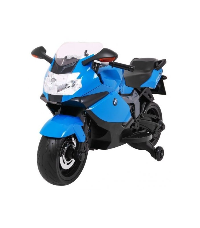 Moto électrique 12V BMW K1300S Bleue - pack luxe