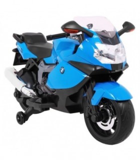 Moto électrique 12V BMW K1300S Bleue - pack luxe