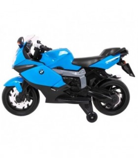 Moto électrique 12V BMW K1300S Bleue - pack luxe