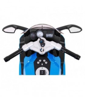 Moto électrique 12V BMW K1300S Bleue - pack luxe