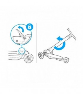 Trottinette Milly Mally Micmax Rouge