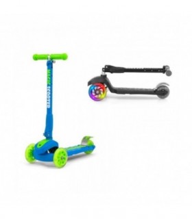 Trottinette Milly Mally Magic Bleu Vert