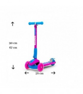 Trottinette Milly Mally Magic Rose Bleu