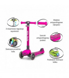 Trottinette 3 roues Milly Mally Boogie Rose