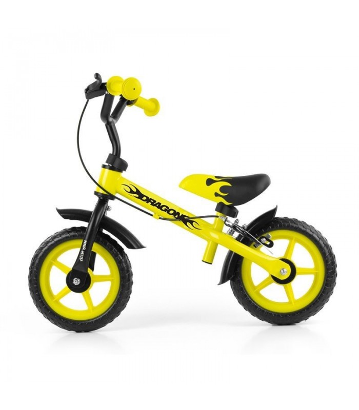 Draisienne avec freins Milly Mally Dragon Jaune