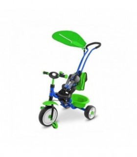 Tricycle Milly Mally Boby Delux Bleu Vert