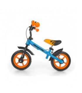 Draisienne avec freins Milly Mally Dragon Orange Bleue