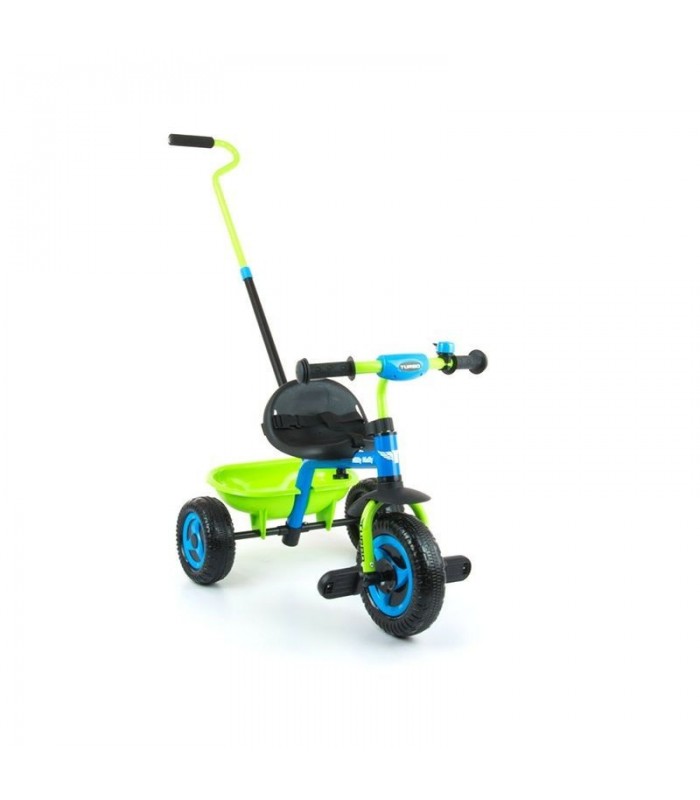 Tricycle Milly Mally Turbo Bleu Vert