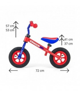 Draisienne Milly Mally Dragon Air Bleu Rouge
