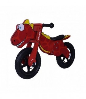 Draisienne en bois Milly Mally Dino 12" Rouge