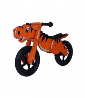 Draisienne en bois Milly Mally Dino 12" Orange