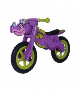 Draisienne en bois Milly Mally Dino 12" Violet