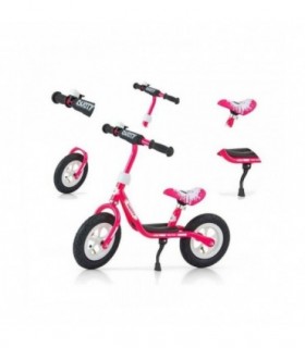 Draisienne Milly Mally Dusty 10" Rose Blanc