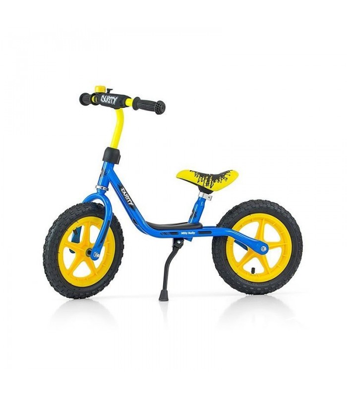 Draisienne Milly Mally Dusty 12" Bleu Jaune