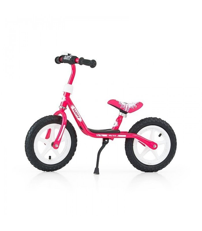 Draisienne Milly Mally Dusty 12" Rose Blanc