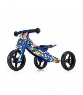 Draisienne 2 en 1 Milly Mally Jake Cars Bleu