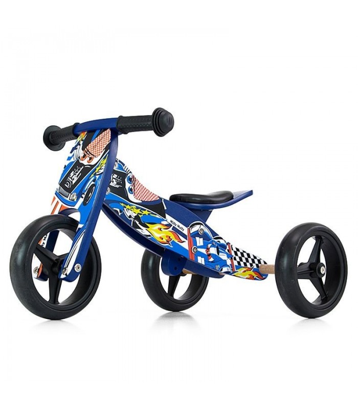 Draisienne 2 en 1 Milly Mally Jake Cars Bleu