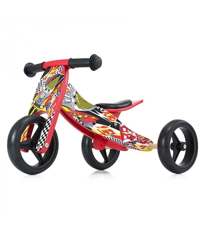 Draisienne 2 en 1 Milly Mally Jake Cars Rouge