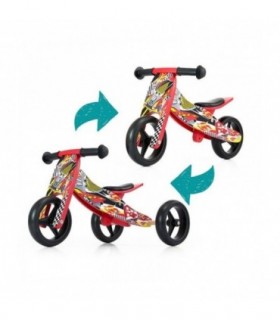 Draisienne 2 en 1 Milly Mally Jake Cars Rouge