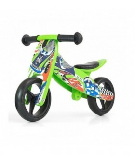 Draisienne 2 en 1 Milly Mally Jake Cars Vert