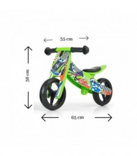 Draisienne 2 en 1 Milly Mally Jake Cars Vert