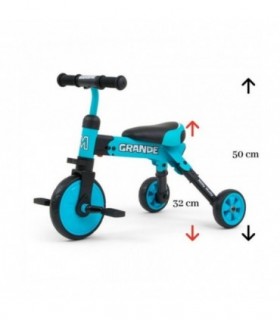 Porteur tricycle Milly Mally Grande Bleu