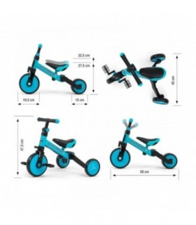 Tricycle 3 en 1 Milly Mally Optimus Bleu