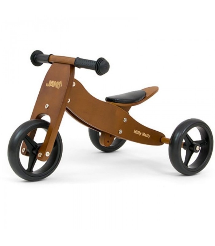 Draisienne 2 en 1 Milly Mally Jake Dark Natural