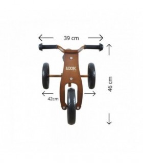 Draisienne 2 en 1 Milly Mally Look Dark Natural