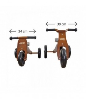 Draisienne 2 en 1 Milly Mally Look Dark Natural