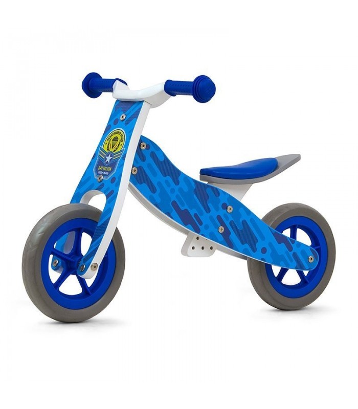 Draisienne 2 en 1 Milly Mally Look Bleu Army