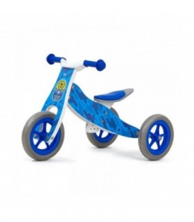 Draisienne 2 en 1 Milly Mally Look Bleu Army