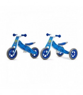 Draisienne 2 en 1 Milly Mally Look Bleu Army