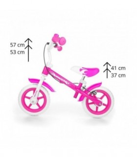 Draisienne avec freins Milly Mally Dragon Rose
