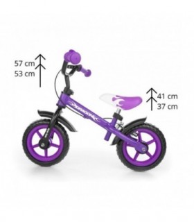Draisienne avec freins Milly Mally Dragon Violette