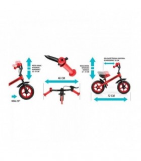 Draisienne avec freins Milly Mally Dragon Violette