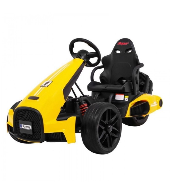 Kart électrique 12V XR-1 Jaune - Pack Evo