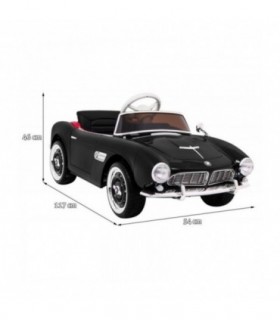 Voiture électrique 12V BMW 507 retro Noir - Pack Luxe