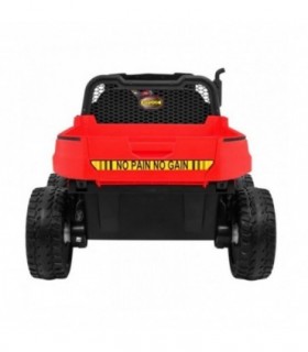 Camion électrique 2 places 2 x 12V A730 Rouge - Noir - Pack Evo