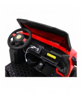 Camion électrique 2 places 2 x 12V A730 Rouge - Noir - Pack Evo