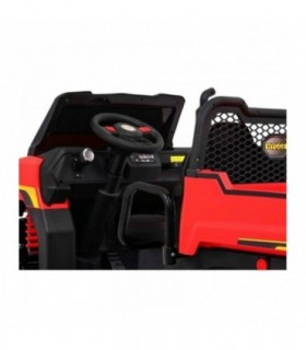 Camion électrique 2 places 2 x 12V A730 Rouge - Noir - Pack Evo