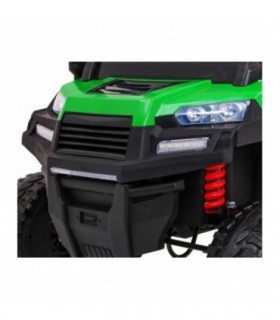 Camion électrique 2 places 2 x 12V A730 Vert - Jaune - Pack Evo