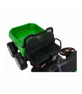 Camion électrique 2 places 2 x 12V A730 Vert - Jaune - Pack Evo