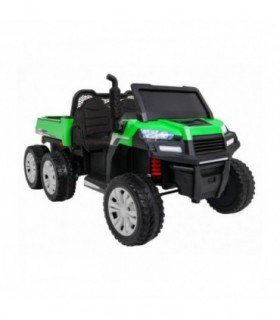 Camion électrique 2 places 2 x 12V A730 Vert - Jaune - Pack Evo