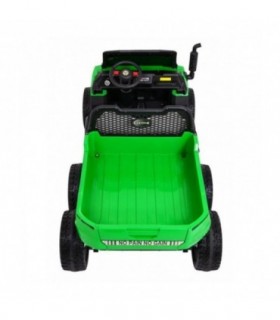 Camion électrique 2 places 2 x 12V A730 Vert - Jaune - Pack Evo