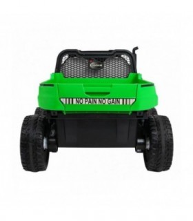 Camion électrique 2 places 2 x 12V A730 Vert - Jaune - Pack Evo