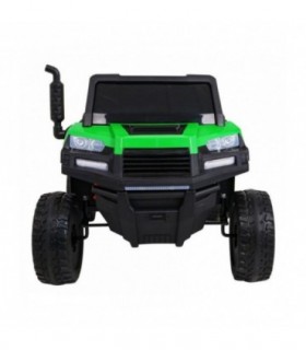 Camion électrique 2 places 2 x 12V A730 Vert - Jaune - Pack Evo