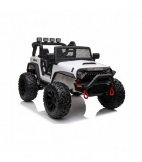 Voiture électrique 2 places 24V Jeep JC666 Blanc - Pack Luxe