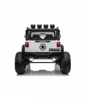 Voiture électrique 2 places 24V Jeep JC666 Blanc - Pack Luxe